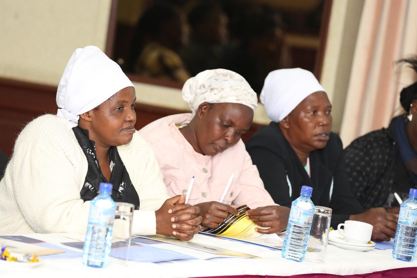 Chama women attend a voter education training session.